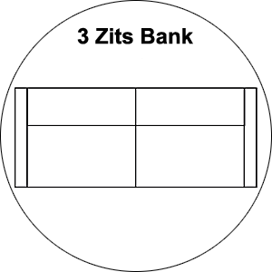 Sit Design 3 Zits Bank Ella Largo